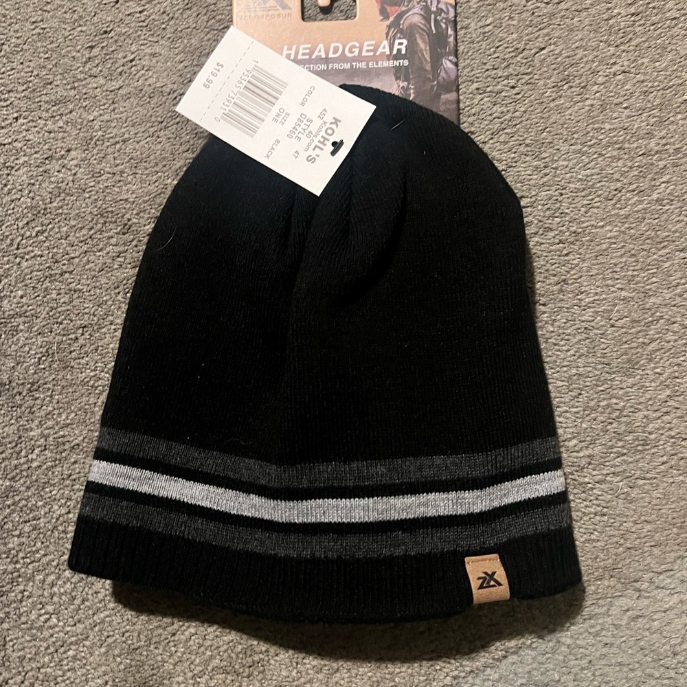 New Zeroxposur Black Beanie